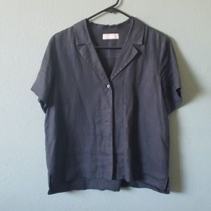 Everlane Linen Notch Short-Sleeve Shirt